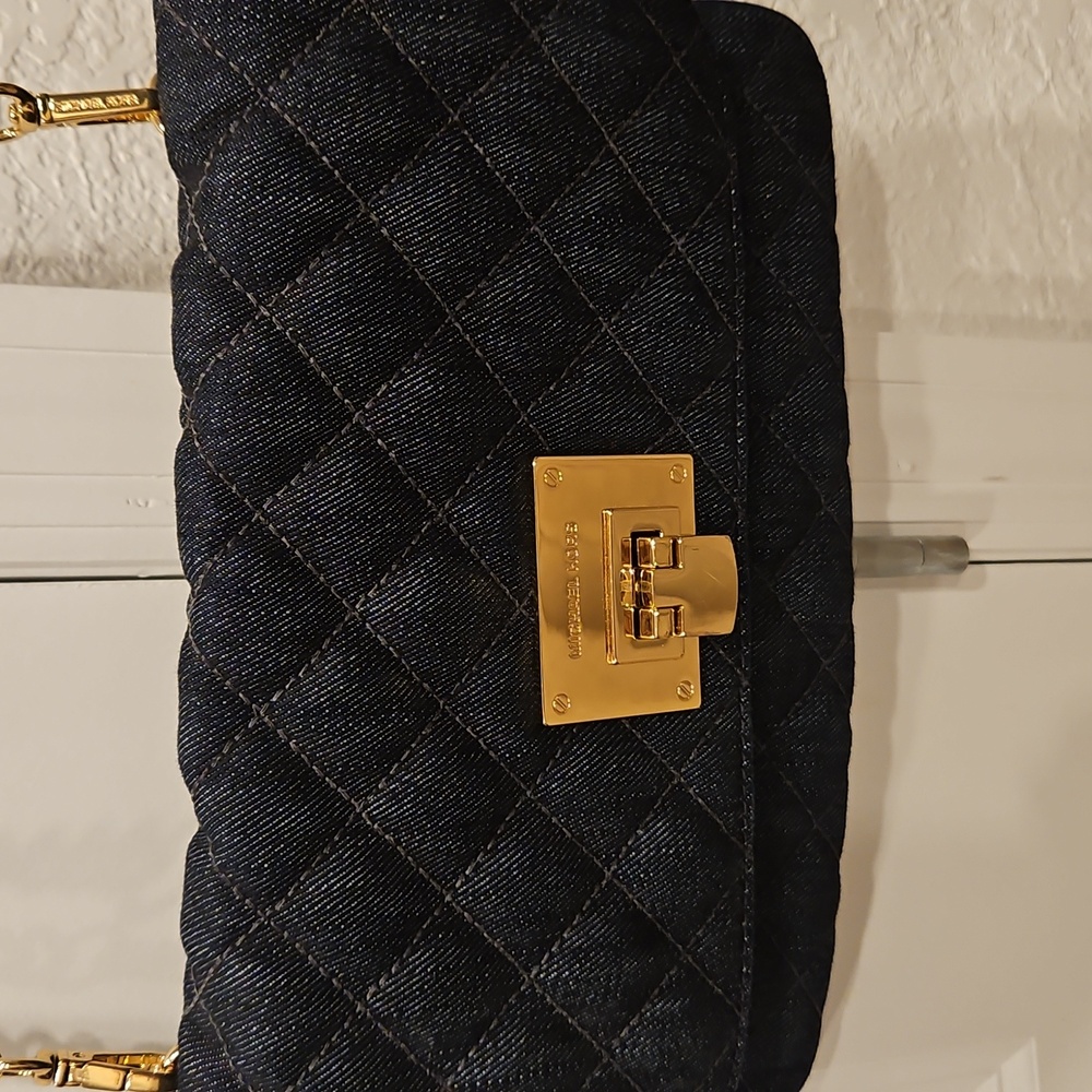 Michael Kors Denim Clutch Crossbody